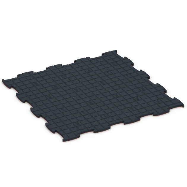 La vue du dessous ou de la face inférieure, c’est-à-dire la face inférieure de la pièce moulée WARCO 6908 - Sol agility intérieur chien au format 97,1 x 97,1 × 1,8 cm.