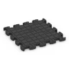 Aufsicht auf die Unterseite, also die Bodenseite von WARCO-Formteil 6877 - Fitness Max Floor System im Format 46 x 46 × 2,8 cm.