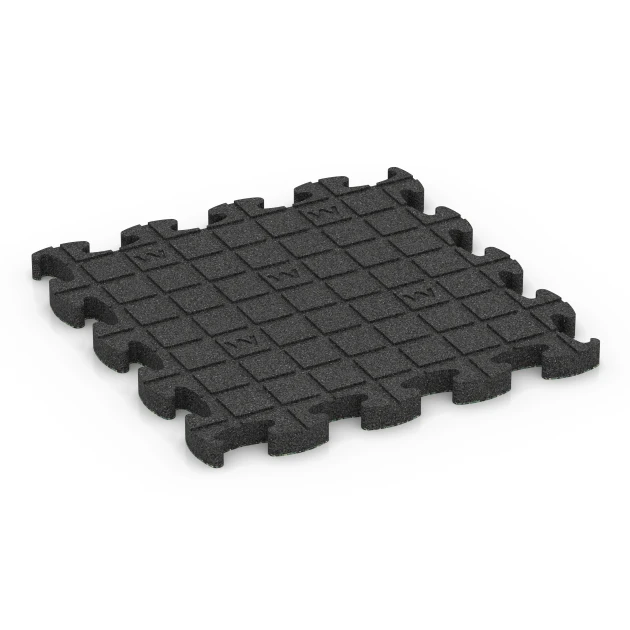Aufsicht auf die Unterseite, also die Bodenseite von WARCO-Formteil 6879 - Fitness Max vloersysteem im Format 46 x 46 × 2,8 cm.