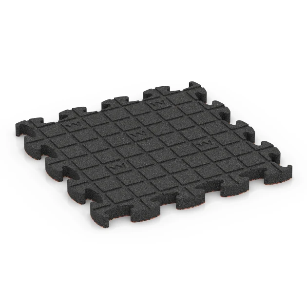 Aufsicht auf die Unterseite, also die Bodenseite von WARCO-Formteil 6881 - Fitness Max vloersysteem im Format 46 x 46 × 2,8 cm.