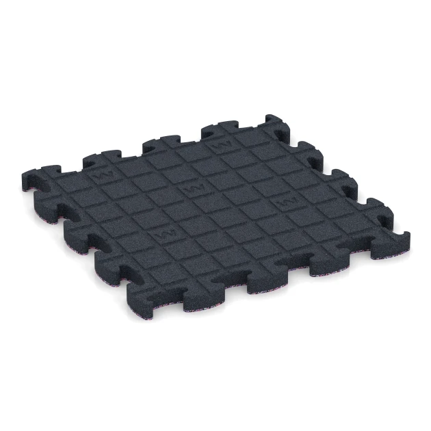 Aufsicht auf die Unterseite, also die Bodenseite von WARCO-Formteil 6882 - Fitness Max vloersysteem im Format 44,6 x 44,6 × 2,8 cm.