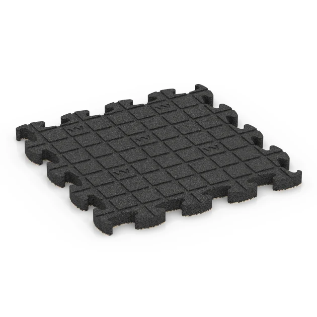 Aufsicht auf die Unterseite, also die Bodenseite von WARCO-Formteil 6883 - Fitness Max vloersysteem im Format 46 x 46 × 2,8 cm.