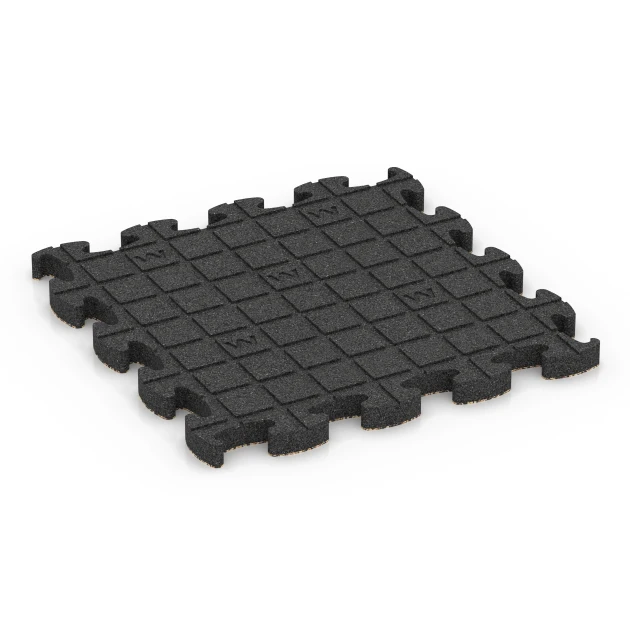 Aufsicht auf die Unterseite, also die Bodenseite von WARCO-Formteil 6885 - Fitness Max vloersysteem im Format 46 x 46 × 2,8 cm.