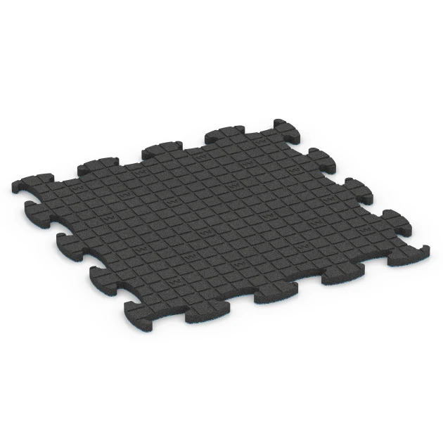 Aufsicht auf die Unterseite, also die Bodenseite von WARCO-Formteil 6857 - Fitness Active vloertegel im Format 98 x 98 x 2,8 cm.