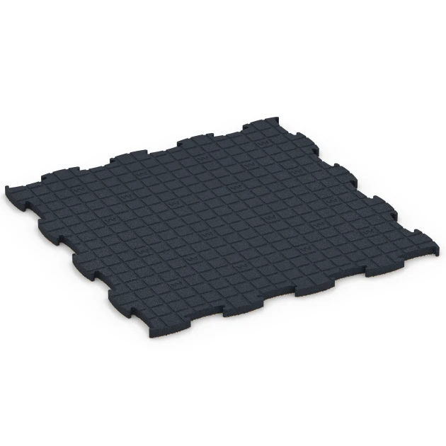 Aufsicht auf die Unterseite, also die Bodenseite von WARCO-Formteil 6889 - Fitness Max Floor System im Format 97,1 x 97,1 x 2,8 cm.