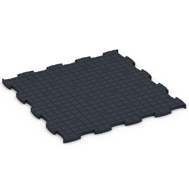 Aufsicht auf die Unterseite, also die Bodenseite von WARCO-Formteil 6891 - Fitness Max Floor System im Format 97,1 x 97,1 x 2,8 cm.
