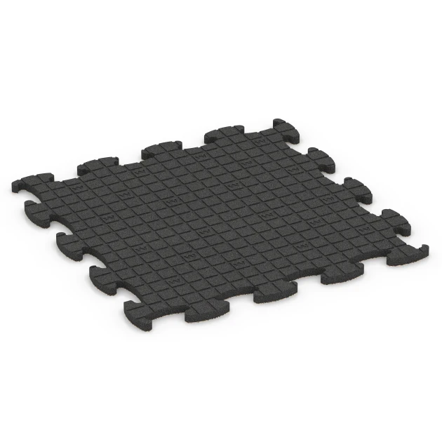 Aufsicht auf die Unterseite, also die Bodenseite von WARCO-Formteil 6892 - Fitness Max vloersysteem im Format 98 x 98 x 2,8 cm.