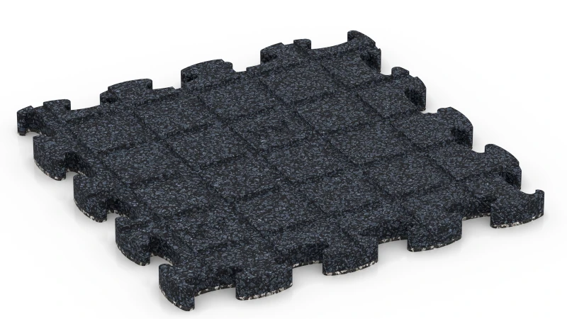 Quadratische Auflagepads mit breiten, flachen Drainagekanälen