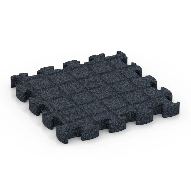 Aufsicht auf die Unterseite, also die Bodenseite von WARCO-Formteil 6959 - Fitness Premium sportvloer im Format 28,9 x 28,9 x 2,8 cm.