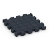 Aufsicht auf die Unterseite, also die Bodenseite von WARCO-Formteil 6965 - Fitness Premium studiovloer im Format 28,9 x 28,9 x 2,8 cm.