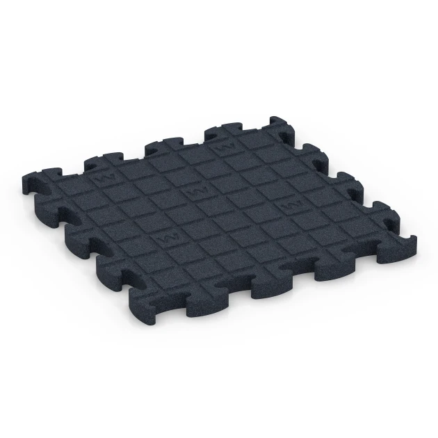 Aufsicht auf die Unterseite, also die Bodenseite von WARCO-Formteil 6967 - Fitness Premium studiovloer im Format 45,9 x 45,9 x 2,8 cm.