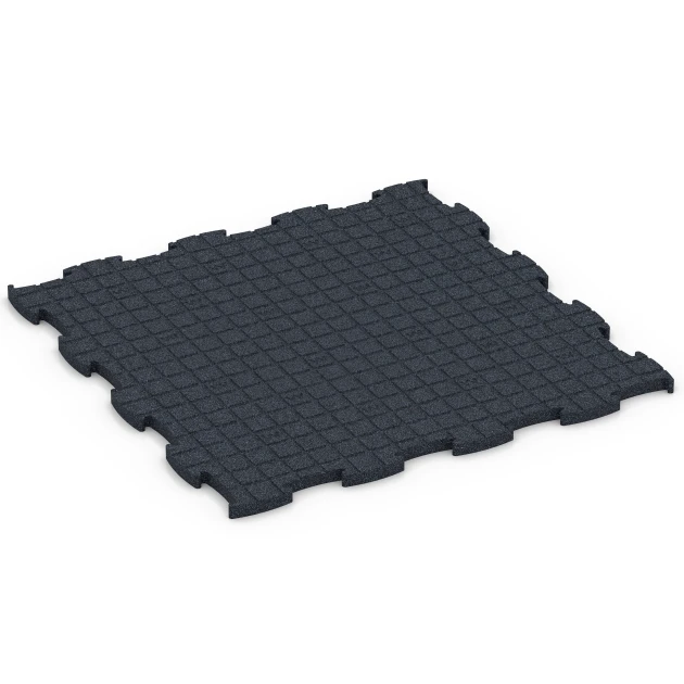 Aufsicht auf die Unterseite, also die Bodenseite von WARCO-Formteil 6963 - Fitness Premium sportvloer im Format 99 x 99 x 2,8 cm.