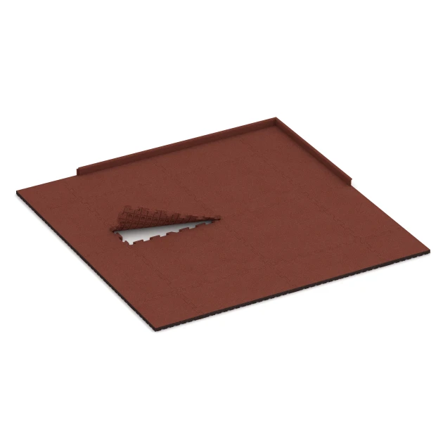 Typische Verlegung oder Einbausituation für den Artikel 6080 von WARCO - Event-Klickfliese Outdoor, Farbton Ziegelrot in der Abmessung 100 x 100 x 4 cm | 1,00 m².