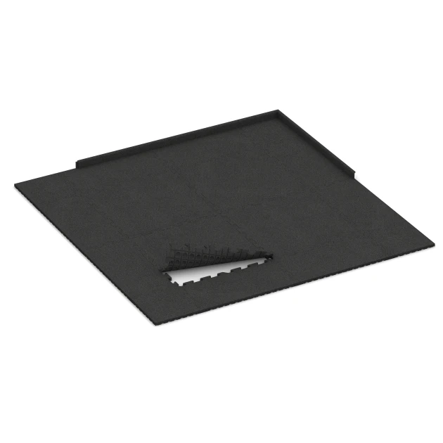 Typische Verlegung oder Einbausituation für den Artikel 3354 von WARCO - Hondenvloertegel, Farbton Antraciet in der Abmessung 100 x 100 x 3 cm | 1,00 m².