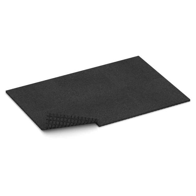 Typische Verlegung oder Einbausituation für den Artikel 3640 von WARCO - Stallmatte HD, Farbton Anthrazit in der Abmessung 100 x 100 x 4 cm.