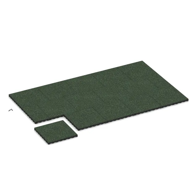 Typische Verlegung oder Einbausituation für den Artikel 5344 von WARCO - Valtegel, Farbton Engels Gras in der Abmessung 500 x 500 x 40 mm.