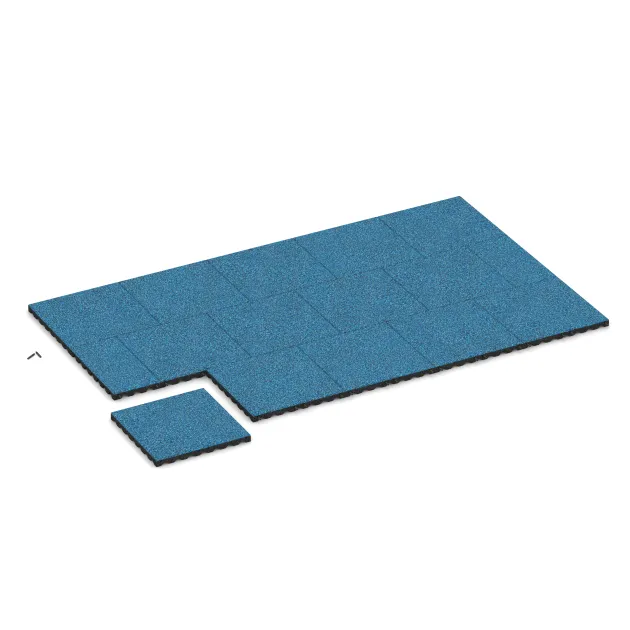 Typische Verlegung oder Einbausituation für den Artikel 5347 von WARCO - Valtegel, Farbton Atlantisch in der Abmessung 500 x 500 x 40 mm.