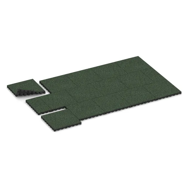 Typische Verlegung oder Einbausituation für den Artikel 0643 von WARCO - Valtegel, Farbton Engels Gras in der Abmessung 500 x 500 x 45 mm.