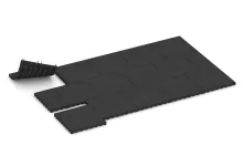 Rubber speelplaatstegel 4,5 cm - EN 1177 ≤ 140 cm