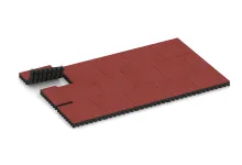 Rubber speelplaatstegel 8 cm - EN 1177 ≤ 215 cm