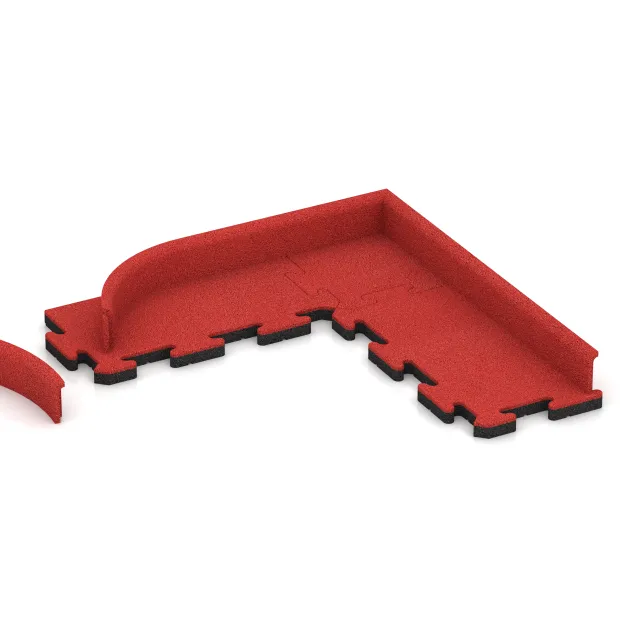 Typische Verlegung oder Einbausituation für den Artikel 4286 von WARCO - Wandschutz Sockelleiste, Farbton Rose in der Abmessung 750 x 20 x 80 mm.