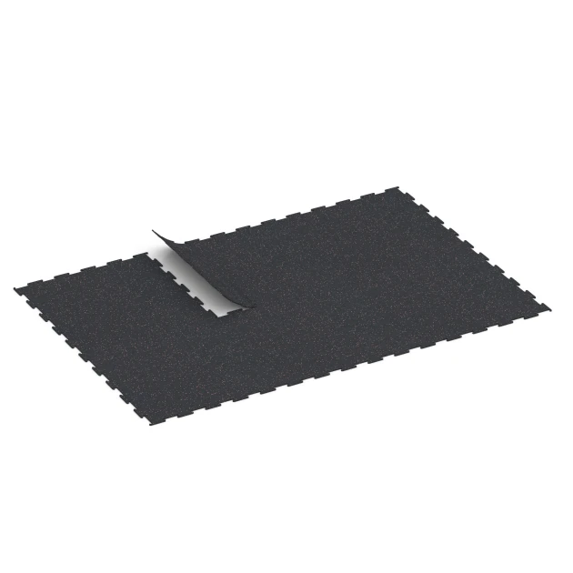Typische Verlegung oder Einbausituation für den Artikel 6450 von WARCO - Fitnessboden Kompakt, Farbton Leicht Rot Gesprenkelt in der Abmessung 100 × 100 × 0,8 cm.