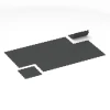 La situation d'installation typique du produit 6455 de WARCO - Sol de Fitness Compact, en couleur Anthracite dans les dimensions 50 × 50 × 0,8 cm.