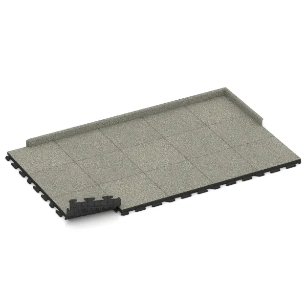 Typische Verlegung oder Einbausituation für den Artikel 1423 von WARCO - Terrastegel Classic, Farbton Lichtgrijs Graniet in der Abmessung 500 x 500 x 50 mm.