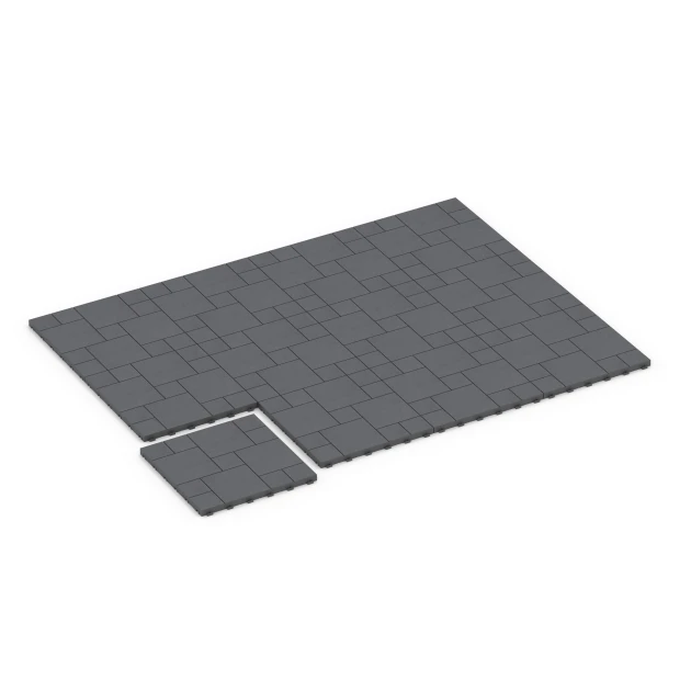 La situation d'installation typique du produit 6330 de WARCO - Motif bloc – Dalle clipsable, en couleur Gris argent dans les dimensions 38,5 x 38,5 x 2 cm.