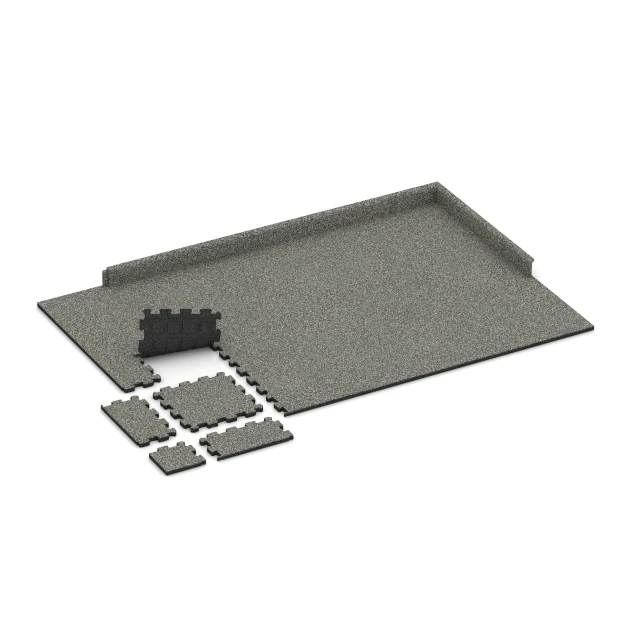 Typische Verlegung oder Einbausituation für den Artikel 3721 von WARCO - Fitnessmat Premium 2 cm, Farbton Grijs graniet in der Abmessung 30,6 x 30,6 x 2 cm | 0,094 m².