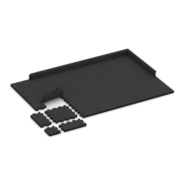 Typische Verlegung oder Einbausituation für den Artikel 5270 von WARCO - Balkon-kliktegel, Farbton Anthraciet in der Abmessung 306 x 306 x 30 mm.