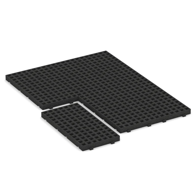 La situation d'installation typique du produit 6114 de WARCO - Dalle de gazon, en couleur Anthracite dans les dimensions 100 × 50 × 6,5 cm.