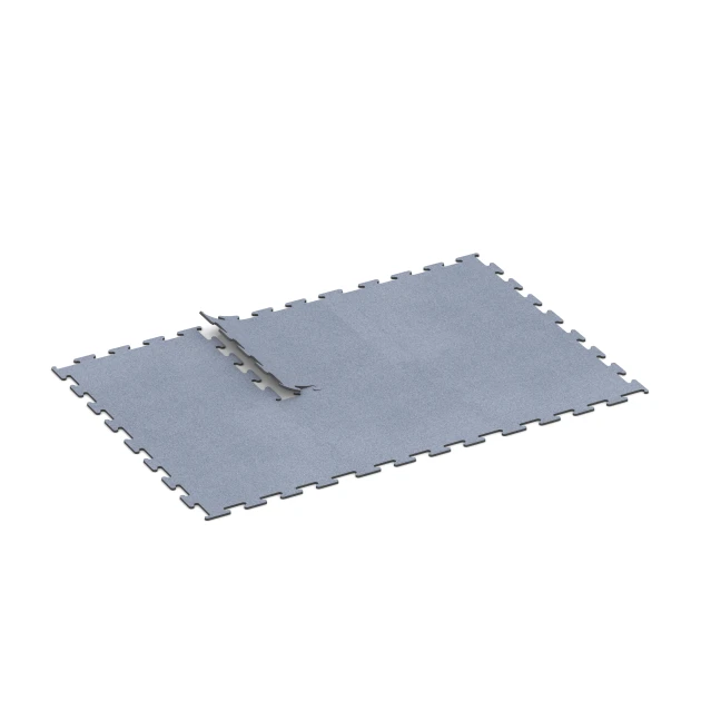 Typische Verlegung oder Einbausituation für den Artikel 6148 von WARCO - Fitness Performance Elite Trainingsvloer, Farbton Nevelgrijs in der Abmessung 100 x 100 x 1,5 cm | 1,00 m².