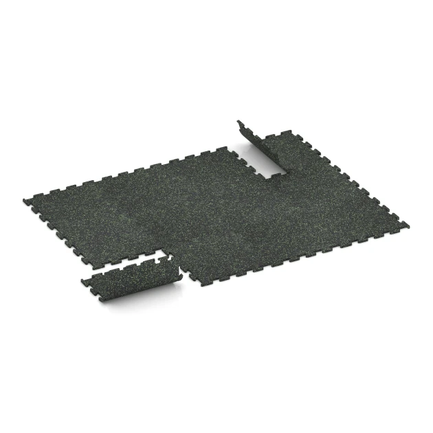 Typische Verlegung oder Einbausituation für den Artikel 3771 von WARCO - Fitness Performance Elite Trainingsvloer, Farbton Licht Groen Gespikkeld in der Abmessung 50 x 50 x 1,5 cm | 0,25 m².