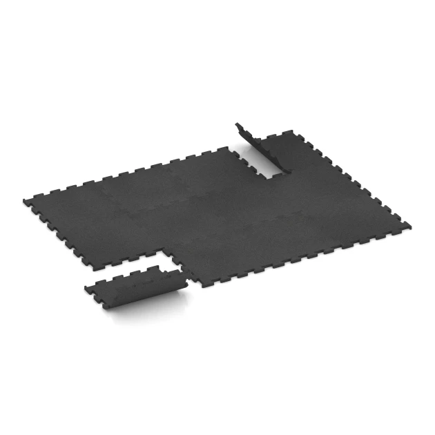 Typische Verlegung oder Einbausituation für den Artikel 3751 von WARCO - Fitness Performance Elite Trainingsvloer, Farbton Antraciet in der Abmessung 50 x 50 x 2 cm | 0,25 m².