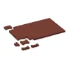 Typische Verlegung oder Einbausituation für den Artikel 4460 von WARCO - Rubber H-tegel, Farbton Baksteenrood in der Abmessung 200 x 165 x 43 mm.