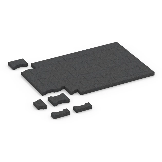 La situation d'installation typique du produit 7068 de WARCO - Pavé autobloquant, en couleur Anthracite dans les dimensions 20 x 16,5 x 4,5 cm | 0,0278 m².