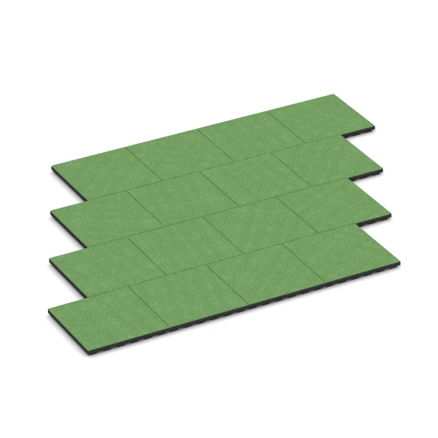Typische Verlegung oder Einbausituation für den Artikel 6374 von WARCO - Terrassenplatte Classic, Farbton Lindgrün in der Abmessung 50 x 50 x 4 cm.