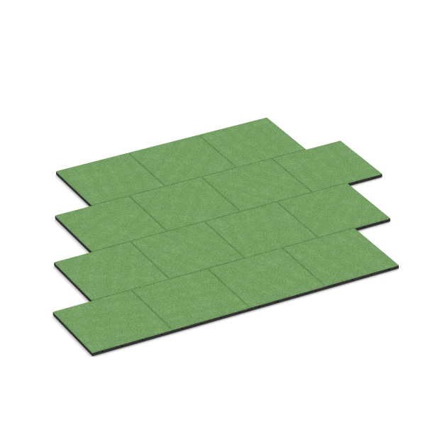 La situation d'installation typique du produit 6129 de WARCO - Dalle amortissante 95 cm, en couleur Vert tilleul dans les dimensions 50 x 50 x 3 cm | 0,25 m².