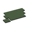 Typische Verlegung oder Einbausituation für den Artikel 6267 von WARCO - Fallschutzplatte – 180 cm, Farbton Grasgrün in der Abmessung 50 x 50 x 6 cm.