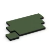 Typische Verlegung oder Einbausituation für den Artikel 6211 von WARCO - Fallschutzplatten, Farbton Grasgrün in der Abmessung 50 x 50 x 11 cm.