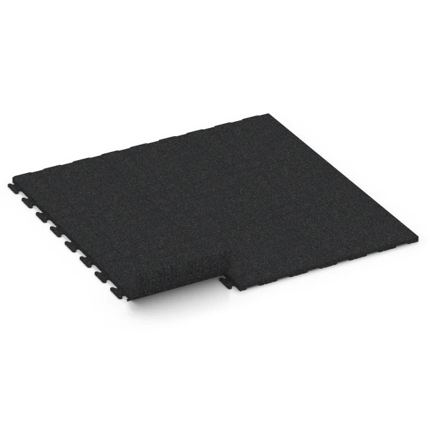 La situation d'installation typique du produit 6190 de WARCO - Dalle de sol fitness Classic, en couleur Anthracite dans les dimensions 50 x 50 x 3 cm | 0,25 m².