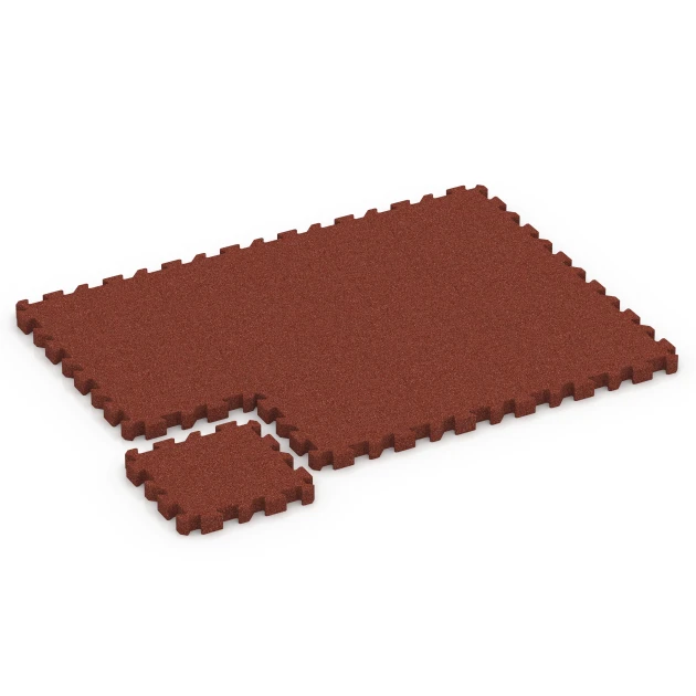 Typische Verlegung oder Einbausituation für den Artikel 6406 von WARCO - Rubberen speelplaatstegel – 220 cm, Farbton Baksteenrood in der Abmessung 50 x 50 x 6 cm | 0,25 m².