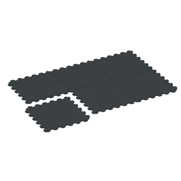 La situation d'installation typique du produit 7085 de WARCO - Tapis de sol caoutchouc pour chien, en couleur Anthracite dans les dimensions 102,5 x 102,5 x 2,2 cm | 1,05 m².