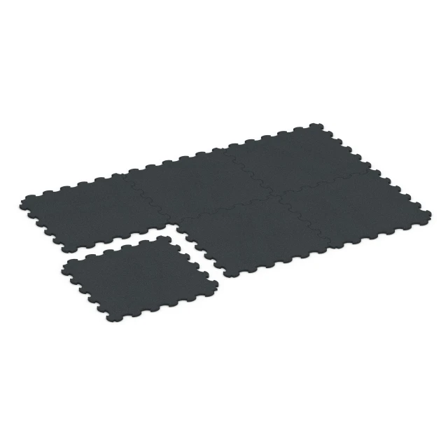 La situation d'installation typique du produit 6377 de WARCO - Tapis de protection de sol fitness, en couleur Anthracite dans les dimensions 102,5 x 102,5 x 2 cm | 1,05 m².