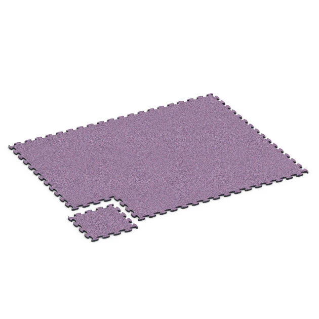 Typische Verlegung oder Einbausituation für den Artikel 6783 von WARCO - Fitness puzzelmat rubber, Farbton Lavendel in der Abmessung 44,6 x 44,6 x 1,8 cm.
