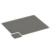 Typische Verlegung oder Einbausituation für den Artikel 6823 von WARCO - Fitness Active vloertegel, Farbton Donkergrijs graniet in der Abmessung 44,6 x 44,6 x 1,8 cm.