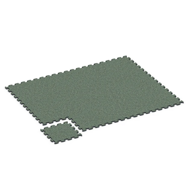 Typische Verlegung oder Einbausituation für den Artikel 6798 von WARCO - Hundesportboden, Farbton Englischer Rasen in der Abmessung 44,6 x 44,6 x 1,8 cm.