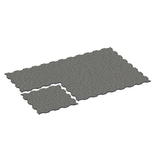 La situation d'installation typique du produit 6805 de WARCO - Sol agility pour chiens, en couleur Granit gris foncé dans les dimensions 97,1 x 97,1 × 1,8 cm.