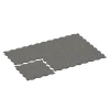 La situation d'installation typique du produit 6868 de WARCO - Dalle Fitness Max, en couleur Granit gris foncé dans les dimensions 97,1 x 97,1 × 1,8 cm.